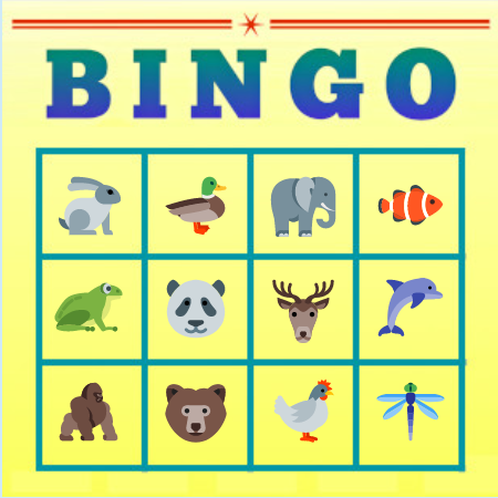 an image of a bingo card