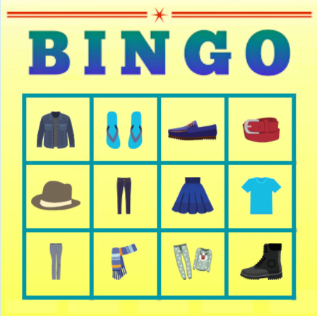 an image of a bingo card