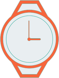 a small watch icon